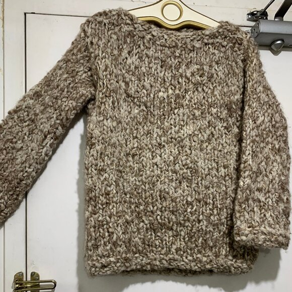 HAND-KNIT SOFT CHUNKY WOOL SWEATERS SIZE S - Picture 5 of 10